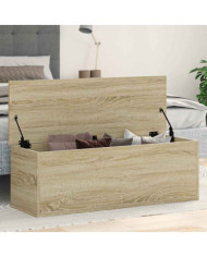 Boîte de rangement chêne sonoma 102x35x35 cm bois d'ingénierie | Mobilier & Déco