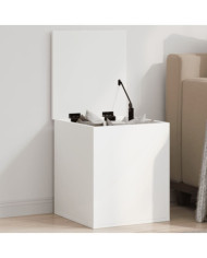Boîte de rangement blanc 40x42x46 cm bois d'ingénierie | Mobilier & Déco