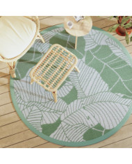 Tapis d'extérieur ARAKIL vert Ø160 cm PP | Mobilier & Déco