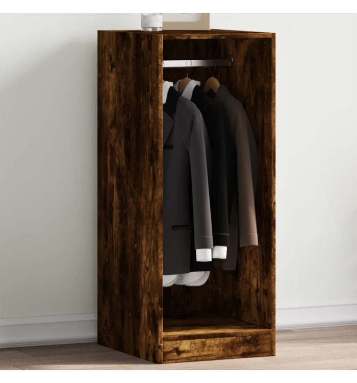 Garde-robe chêne fumé 48x41x102 cm bois d'ingénierie | Mobilier & Déco