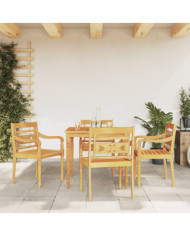 Ensemble à manger de jardin 5 pcs Bois de teck massif | Mobilier & Déco