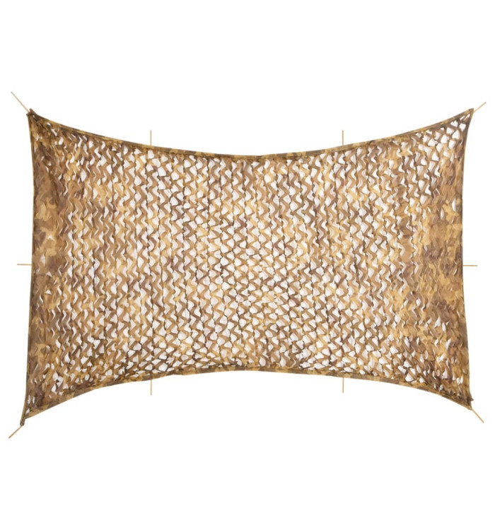 Filet de camouflage avec sac de rangement 724x515 cm sable | Mobilier & Déco