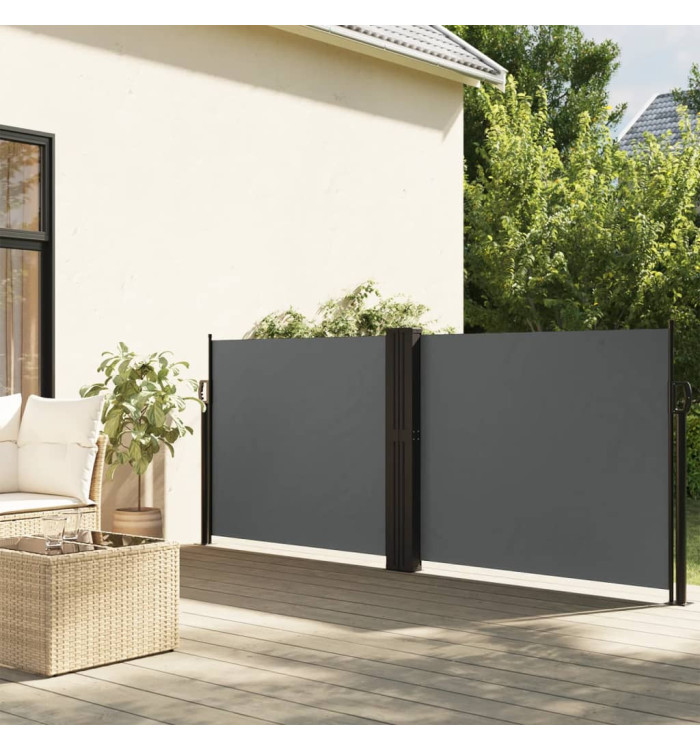Auvent latéral rétractable anthracite 120x1000 cm | Mobilier & Déco