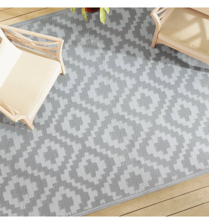 Tapis d'extérieur ARAKIL Gris 190x290 cm PP | Mobilier & Déco