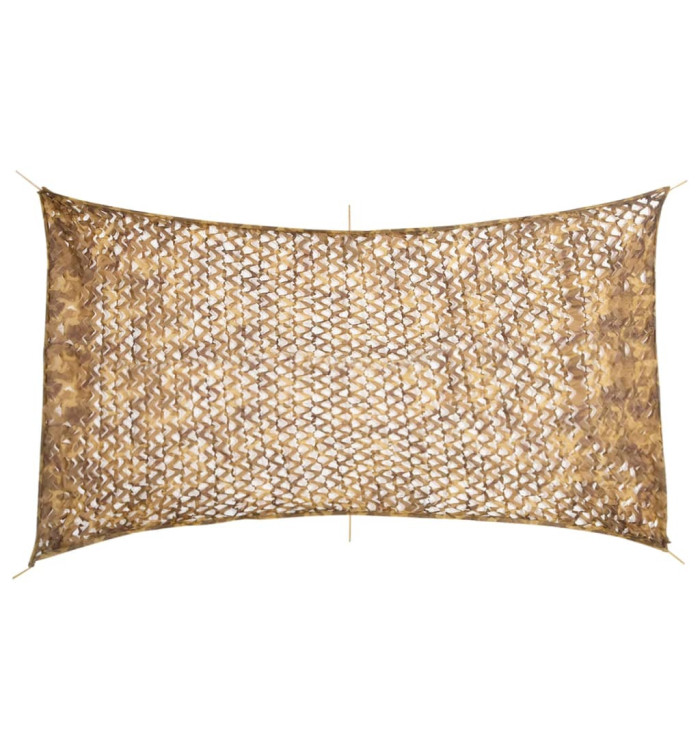 Filet de camouflage avec sac de rangement 506x279 cm sable | Mobilier & Déco