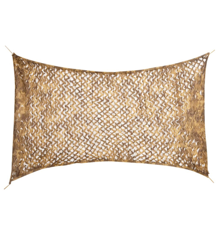 Filet de camouflage avec sac de rangement 292x213 cm sable | Mobilier & Déco