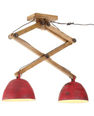 Plafonnier 25 W rouge délavé 29x18x85 cm E27 | Mobilier & Déco