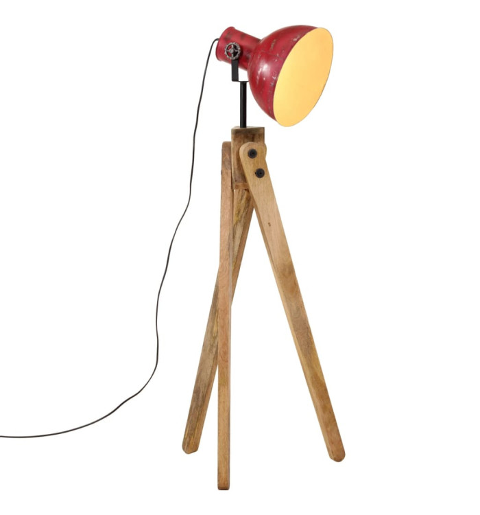 Lampadaire 25 W rouge délavé 45x45x120 cm E27 | Mobilier & Déco