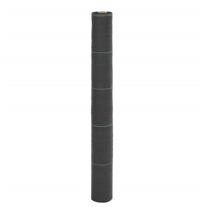 Membrane anti-mauvaises herbes noir 1x25 m PP | Mobilier & Déco