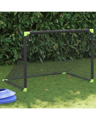 But de football pour enfants pliable noir 90x64x64 cm | Mobilier & Déco