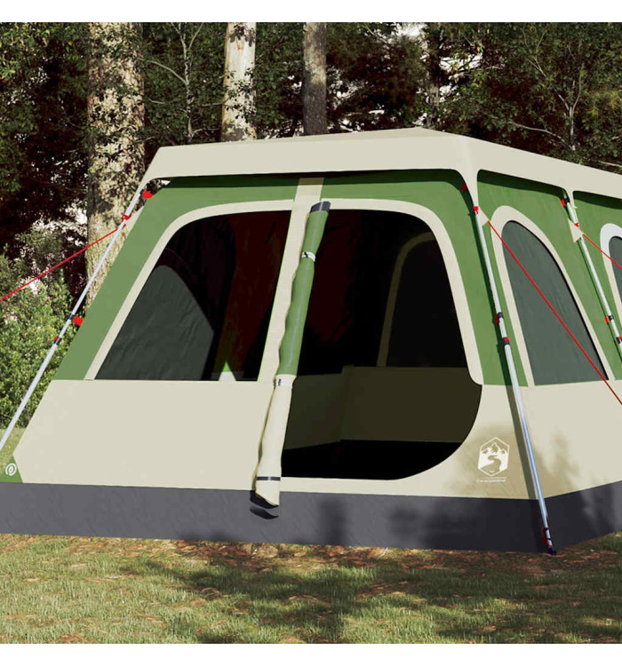 Tente familiale à dôme 10 personnes vert libération rapide | Mobilier & Déco