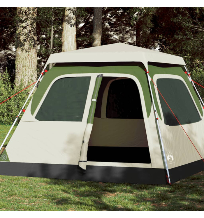 Tente de camping à dôme 4 personnes vert libération rapide | Mobilier & Déco