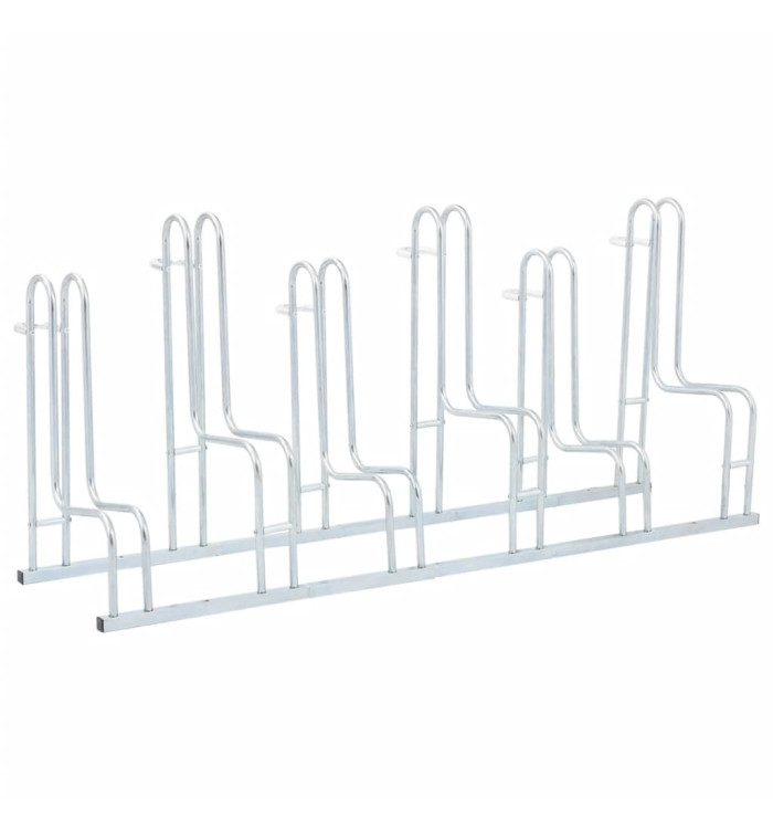 Support de vélo au sol autoportant pour 6 vélos acier galvanisé | Mobilier & Déco