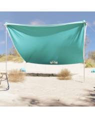 Auvent de plage avec ancres de sable vert 304x300 cm | Mobilier & Déco