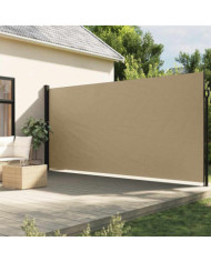 Auvent latéral rétractable beige 200x500 cm | Mobilier & Déco