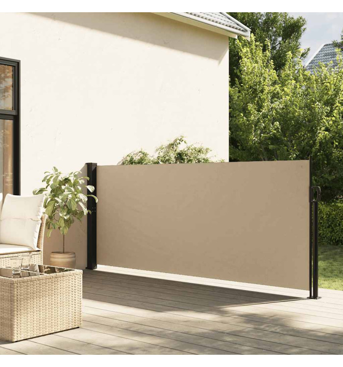 Auvent latéral rétractable beige 100x300 cm | Mobilier & Déco