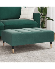Repose-pied vert foncé 77x55x31 cm velours | Mobilier & Déco