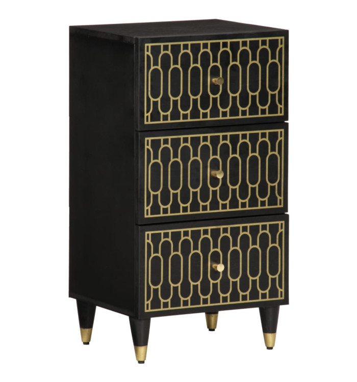 Armoire latérale 40x33x75 cm bois massif de manguier | Mobilier & Déco