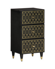 Armoire latérale 40x33x75 cm bois massif de manguier | Mobilier & Déco