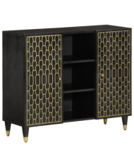 Armoire latérale 90x33x75 cm bois massif de manguier | Mobilier & Déco