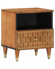 Table de chevet 40x33x46 cm Bois de manguier solide | Mobilier & Déco
