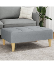 Repose-pied gris clair 77x55x31 cm tissu | Mobilier & Déco