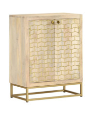 Buffet avec 2 portes 55x30x70 cm bois massif de manguier | Mobilier & Déco