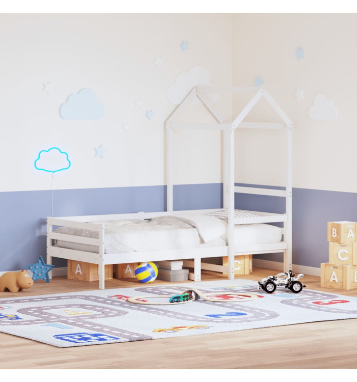 Toit de lit pour enfants 108x70x176,5 cm bois de pin massif | Mobilier & Déco