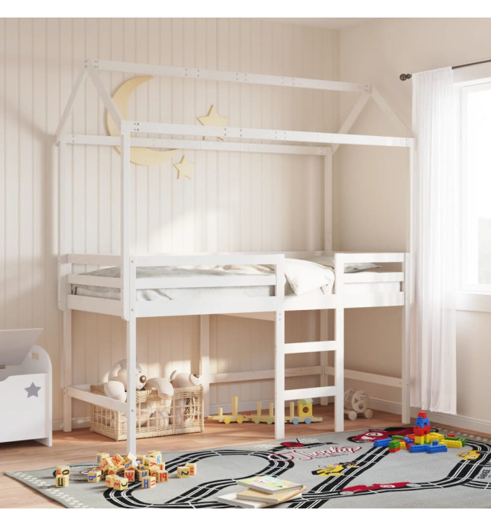 Toit de lit pour enfants 207x80,5x151,5 cm bois de pin massif | Mobilier & Déco