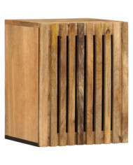 Armoire murale de salle de bain 38x34x48cm manguier massif brut | Mobilier & Déco