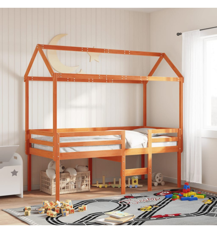 Toit de lit pour enfants 217x85,5x154 cm bois de pin massif | Mobilier & Déco