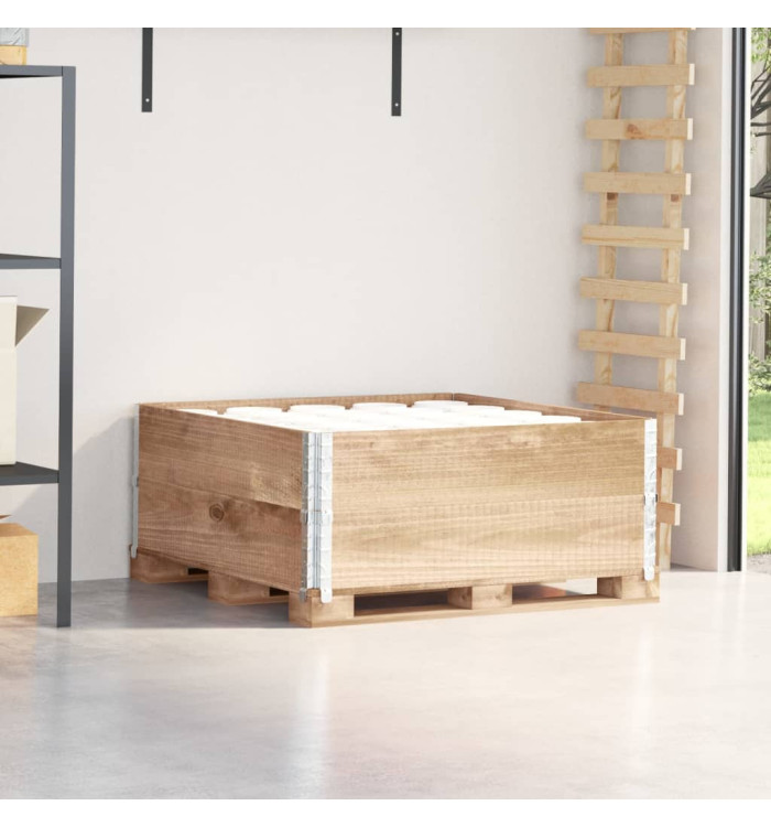 Colliers de palette 2 pcs 100x100 cm bois de pin solide | Mobilier & Déco