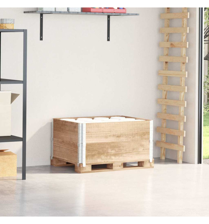 Colliers de palette 2 pcs 80x60 cm bois de pin solide | Mobilier & Déco