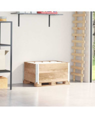 Colliers de palette 2 pcs 80x60 cm bois de pin solide | Mobilier & Déco