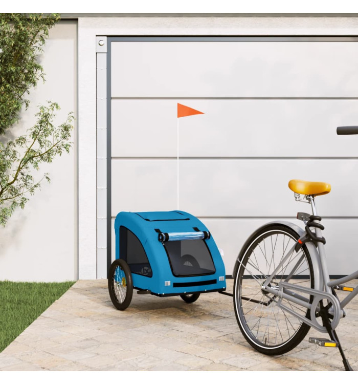 Remorque de vélo pour animaux de compagnie bleu | Mobilier & Déco