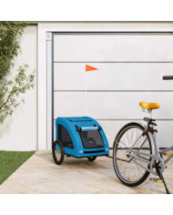 Remorque de vélo pour animaux de compagnie bleu | Mobilier & Déco