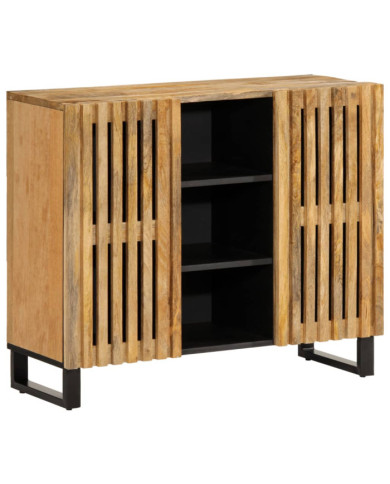 Buffet 90x34x75 cm bois de manguier massif brut | Mobilier & Déco