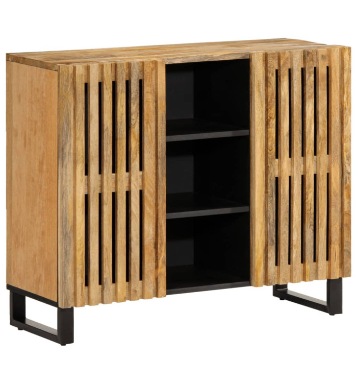 Buffet 90x34x75 cm bois de manguier massif brut | Mobilier & Déco