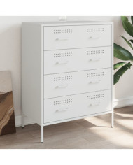 Buffet blanc 68x39x89 cm acier | Mobilier & Déco