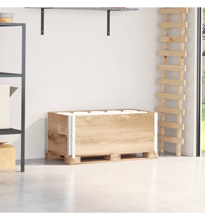 Colliers de palette 2 pcs 100x50 cm bois de pin solide | Mobilier & Déco