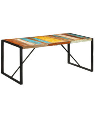 Table à manger 175x90x76 cm bois massif de récupération | Mobilier & Déco