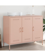 Buffet rose 100,5x39x79 cm acier | Mobilier & Déco