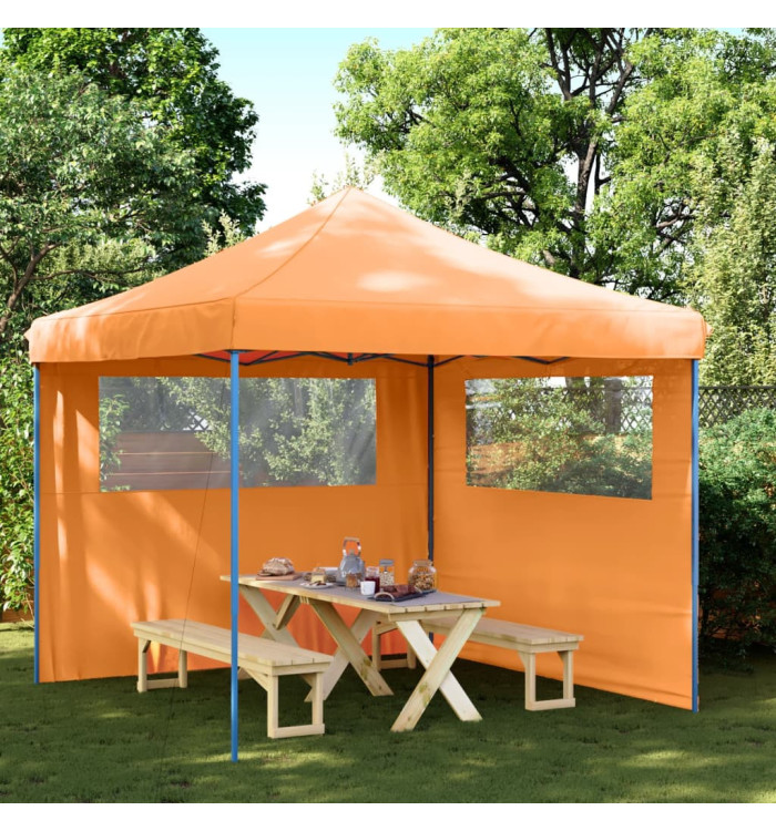 Tente de réception pliable escamotable avec 2 parois latérales | Mobilier & Déco