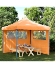 Tente de réception pliable escamotable avec 2 parois latérales | Mobilier & Déco