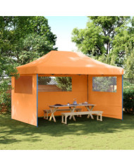 Tente de réception pliable escamotable avec 3 parois latérales | Mobilier & Déco
