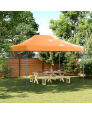 Tente de réception pliable escamotable orange 410x279x315 cm | Mobilier & Déco