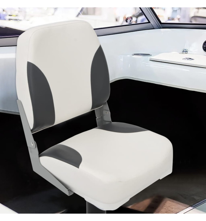 Siège pour bateau avec sangle de fixation pliable 41x36x48 cm | Mobilier & Déco