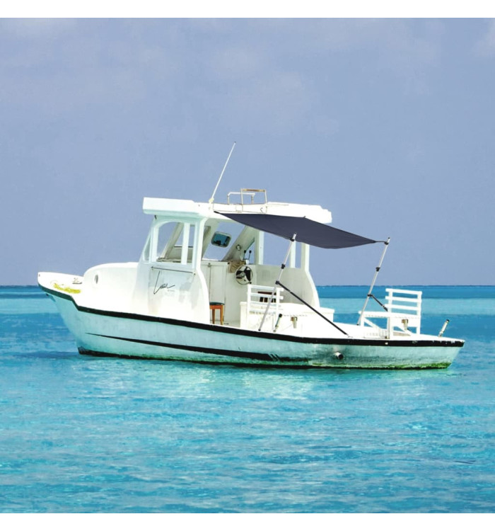 Kit d'extension d'ombrage T-Top bleu marine 174x205x(115-194)cm | Mobilier & Déco