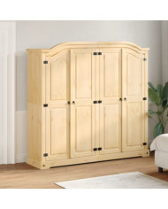 Garde-robe Corona 194x52x186 cm bois de pin massif | Mobilier & Déco