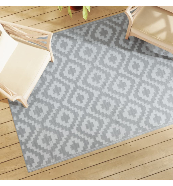 Tapis d'extérieur ARAKIL gris 140 x 200 cm PP | Mobilier & Déco